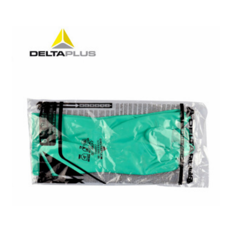 代尔塔 Delta Plus 201802-9 丁腈高性能加厚防化手套(9寸)