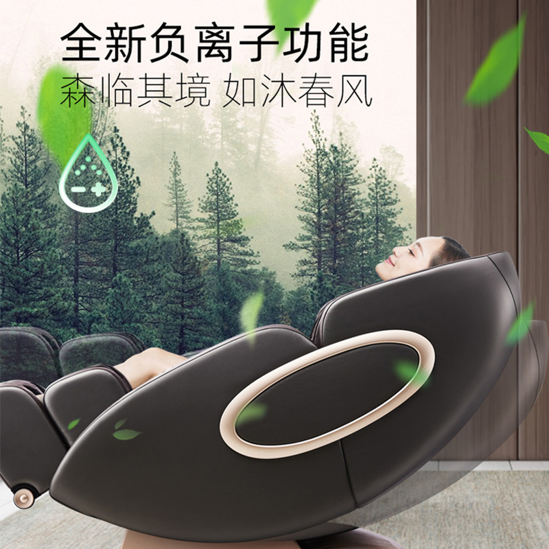 尚铭电器(SminG)按摩椅 SL型导轨家用太空舱全身按摩器蓝牙音响揉捏按摩沙发椅SM-950L白黑色