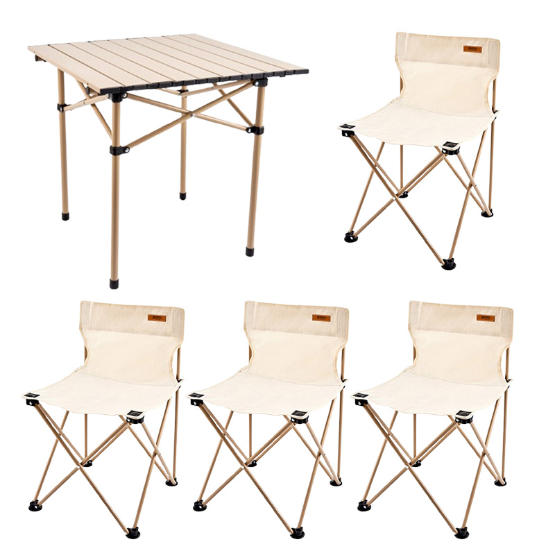 尚烤佳桌椅五件套结实牢固经久耐用方便携带铝合金面板HB-223