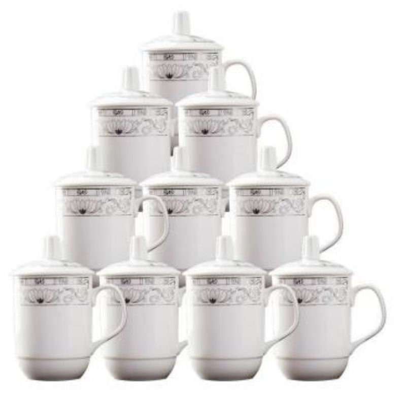 得力5683档案盒+瓷杯+水+便签纸......