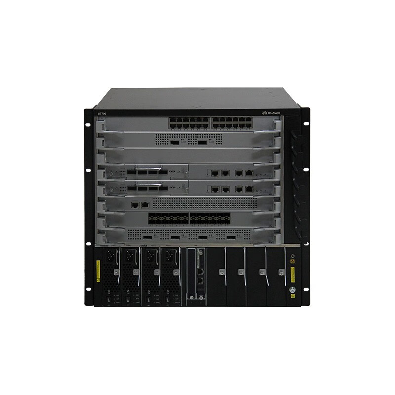 华为s7706核心交换机双交流电源48个千兆以太网电接口48个万兆以太网