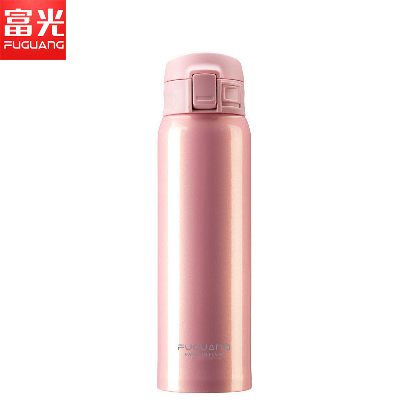 富光(FUGUANG)保温杯WFZ1013-480 480ml弹跳大容量保温杯男女学生便携车载水杯不锈钢韩版简约杯子