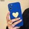VMONN克莱因蓝爱心opporeno7手机壳reno7pro女新款reno液态硅胶reno2z防摔全包ace2外壳re
