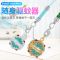 女宫铃吊坠新品驱蚊神器驱蚊手环驱蚊珠时尚驱蚊挂件必备简易|保色银绿宫铃配9颗驱蚊香珠 紫