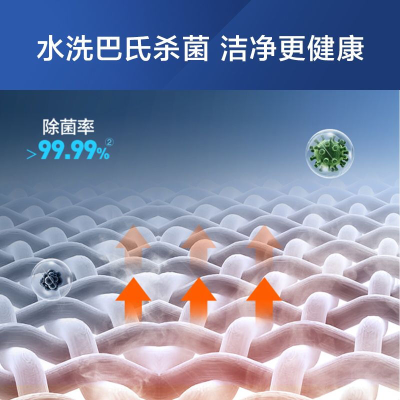 海尔(Haier)滚筒洗衣机全自动10公斤上排水变频一级能效洗脱一体晶彩屏智能投放除菌螨G100318B14LS高清大图