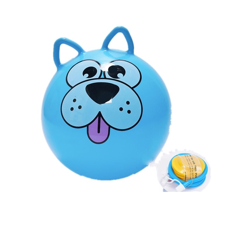 羊角球加厚幼儿园跳跳球儿童玩具瑜伽球手柄球大号充气球 双耳前角球