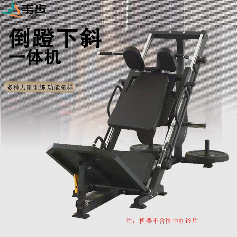 韦步LS13倒蹬下斜一体机商用倒蹬机健身房45度90度多功能家用器材高清大图