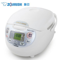 象印(ZO JIRUSHI)电饭煲NS-ZCH10HC 合金内胆三维立体加热微电脑可预约功能3L电饭锅4-6人份 白色
