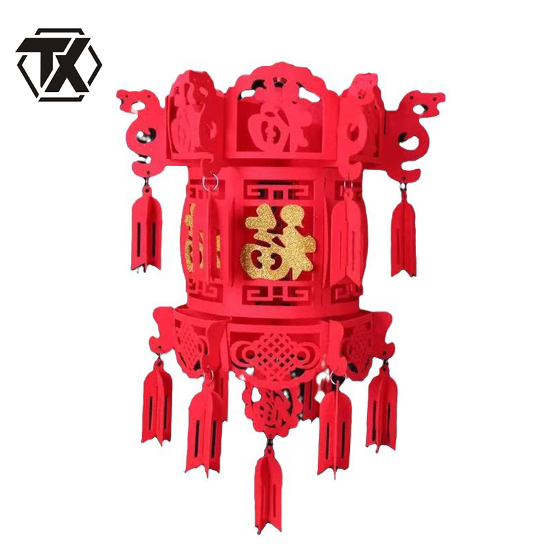 铁迅植绒布福字宫灯X34 个高清大图