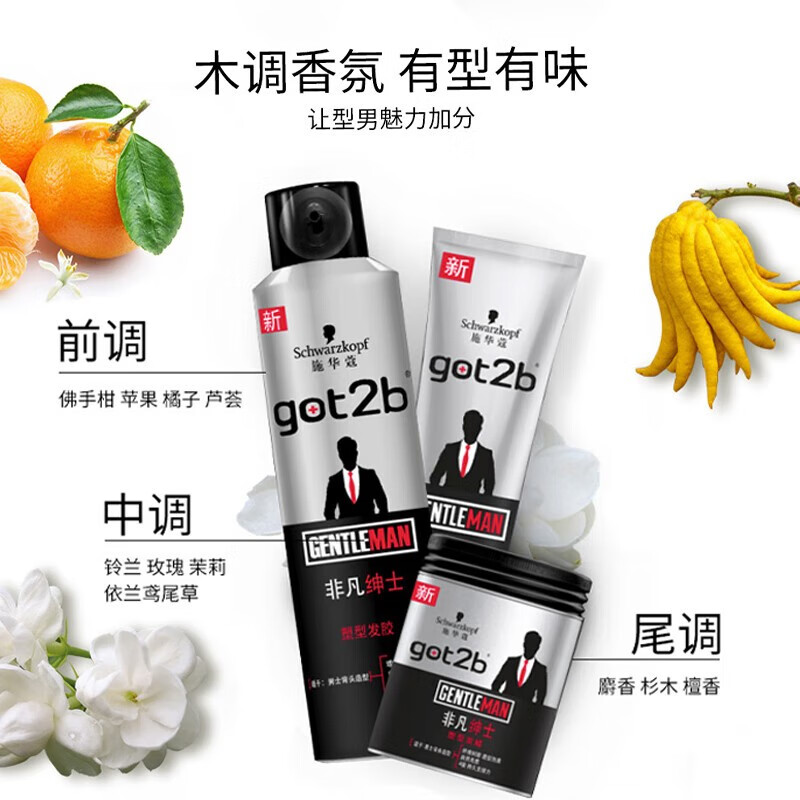 施华蔻(Schwarzkopf) GOT2B非凡绅士塑型发胶200ml高清大图