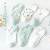 袜子女短筒秋季超薄镂空网袜低帮浅口纯色ins潮学生花边船袜网眼诺妮梦