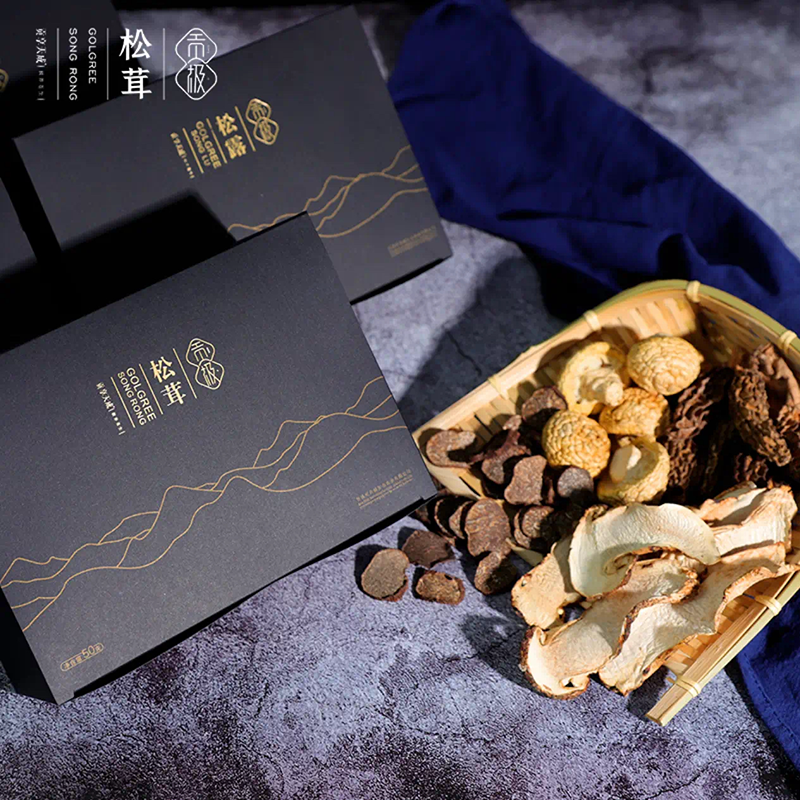 贡极高原臻品干货菌菇干货礼盒松茸羊肚菌松露送礼父母长辈200g