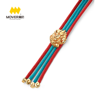 狮王阿醒 正版授权 Mover魔吻 狮王阿醒系列醒狮云纹撞色双绳波洛领结 领带服饰配饰