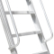 盛步达加厚铝合金扶手梯子铝合金梯12步单梯楼梯带钩3.9米s-l39fst(个)