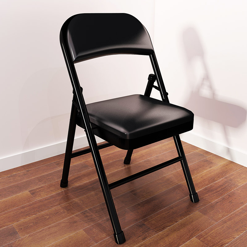 折叠电脑椅子靠背家用座椅办公室闪电客简约凳子懒人休闲舒适久坐书