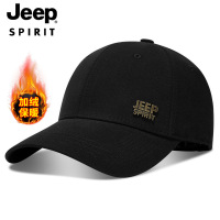 JEEP SPIRIT吉普加绒帽子男冬天保暖帽子棒球帽户外帽子男