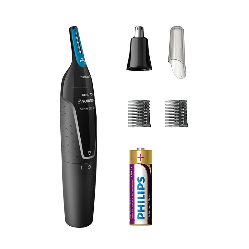 【刚劲切剃】飞利浦（PHILIPS） NT3000 鼻毛修剪器 不锈钢耳毛修剪 全身水洗 干电式