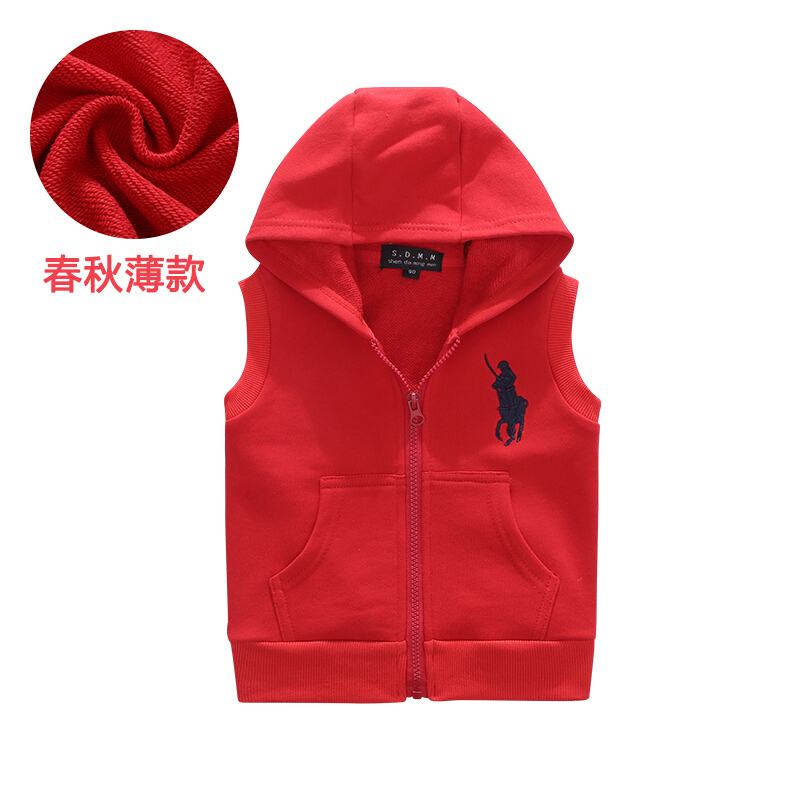 迪鲁奥(DILUAO)2021新款儿童马甲春婴儿坎肩薄款女宝宝小童外套男童马夹潮Sy