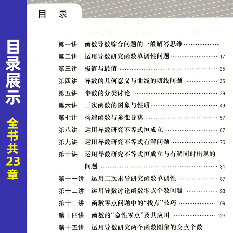 [正版]高考数学压轴题导数综合大题 高中高三数学解题思维训练练习册 提升解题技巧高考冲刺提升辅导资料书 上海教育出版社
