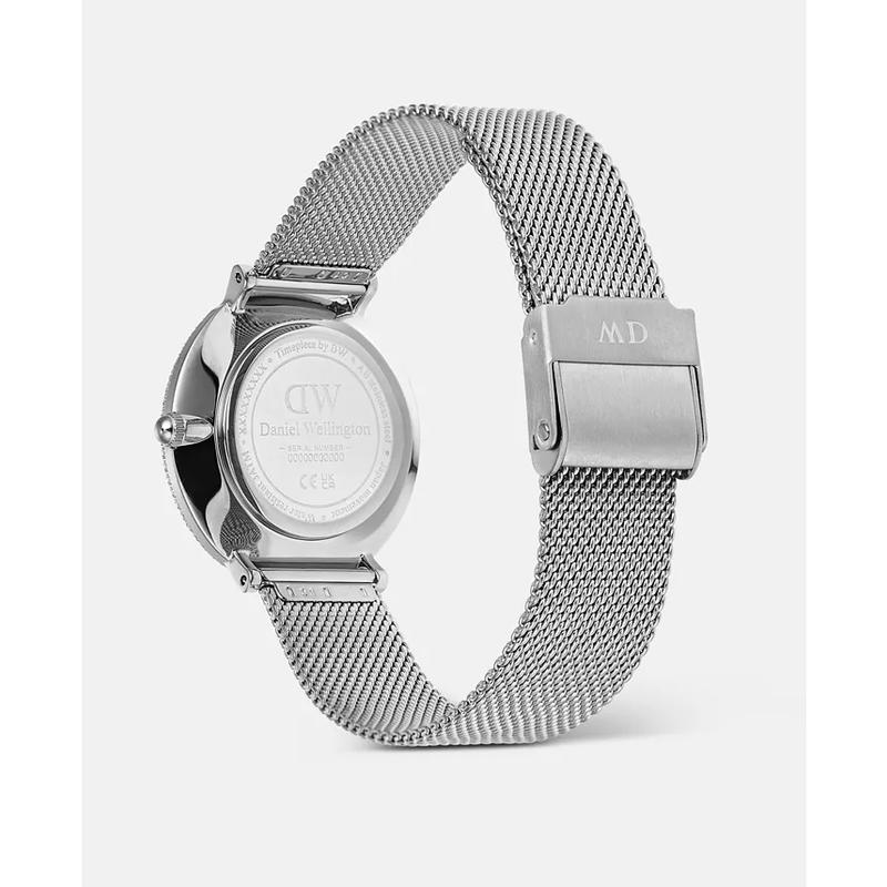 丹尼尔惠灵顿(Daniel Wellington)女款机械表蓝色母贝表盘闪耀水晶边框奢华时尚手表高清大图