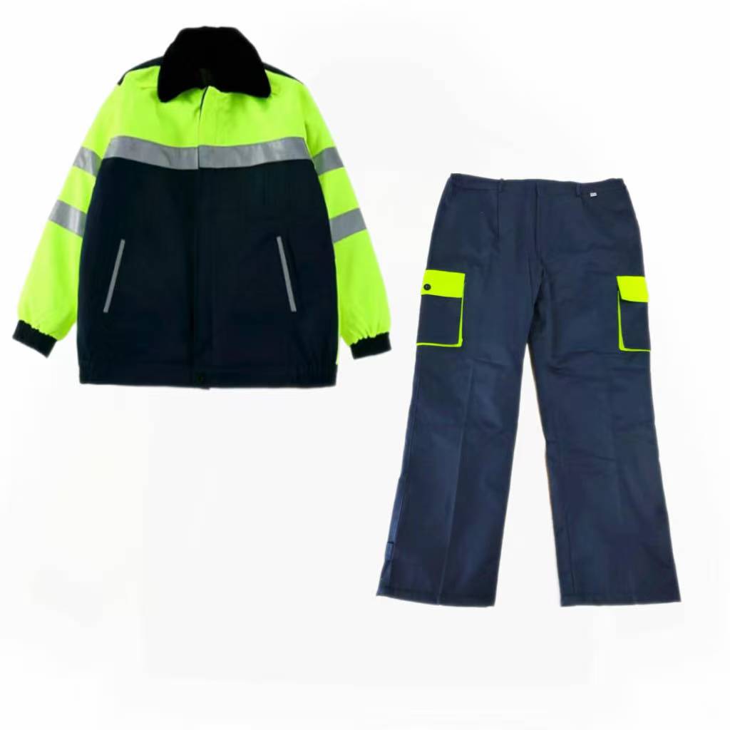 铁冠 高可视警示防寒棉夹克套装 TGFS-76 套高清大图