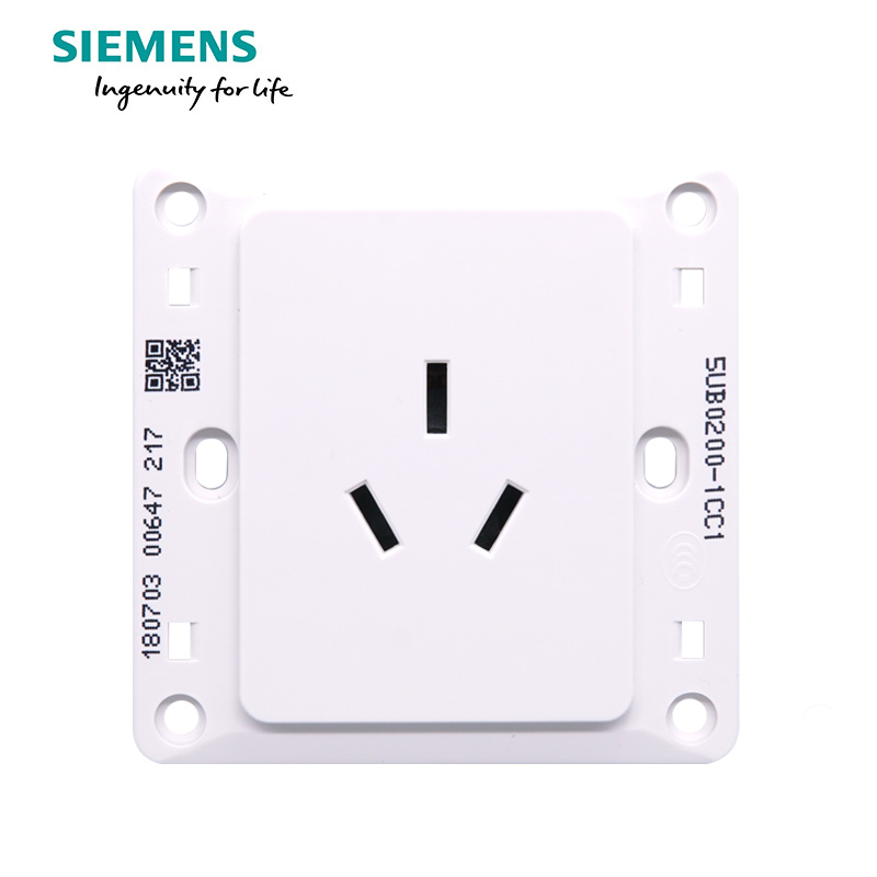 西门子（SIEMENS）开关插座 远景雅白系列16A三孔空调插座5UB02001CC1高清大图