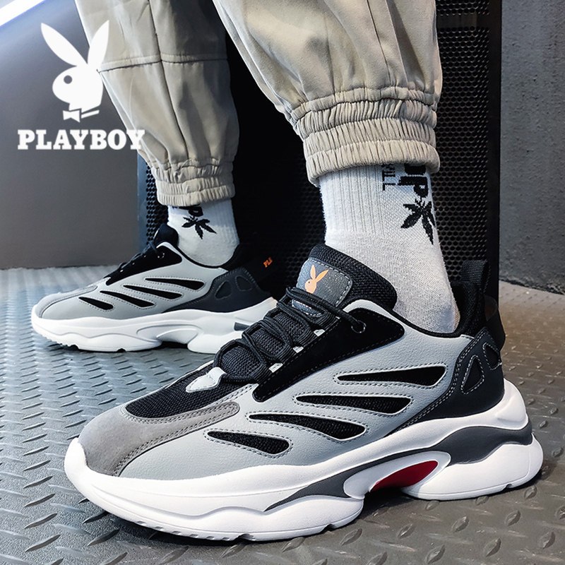 花花公子男鞋港风老爹鞋韩版潮流休闲百搭运动跑步鞋子男潮鞋帅气潮牌