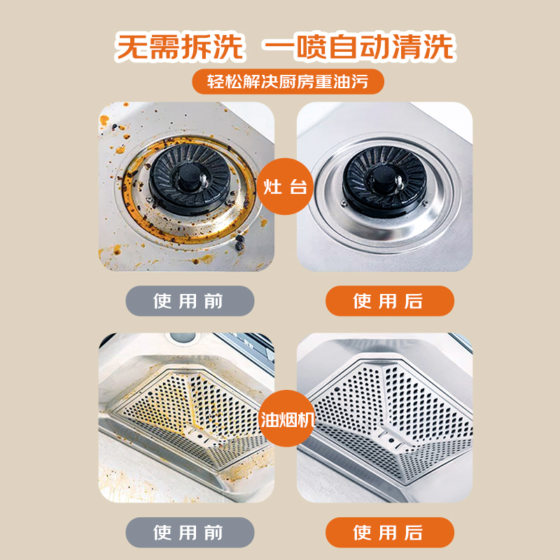 创漾强效油污净阳光柠檬1L高清大图