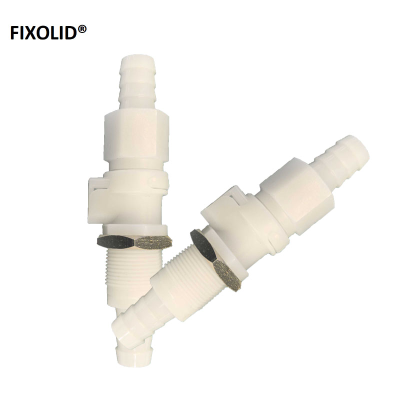 FIXOLID APC塑料宝塔快速接头 3/8附阀公母接头 个高清大图