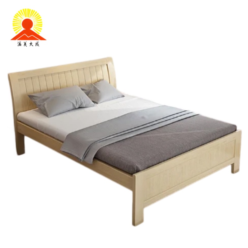涵美大成 单人实木床+床垫 2000*1200mm 套