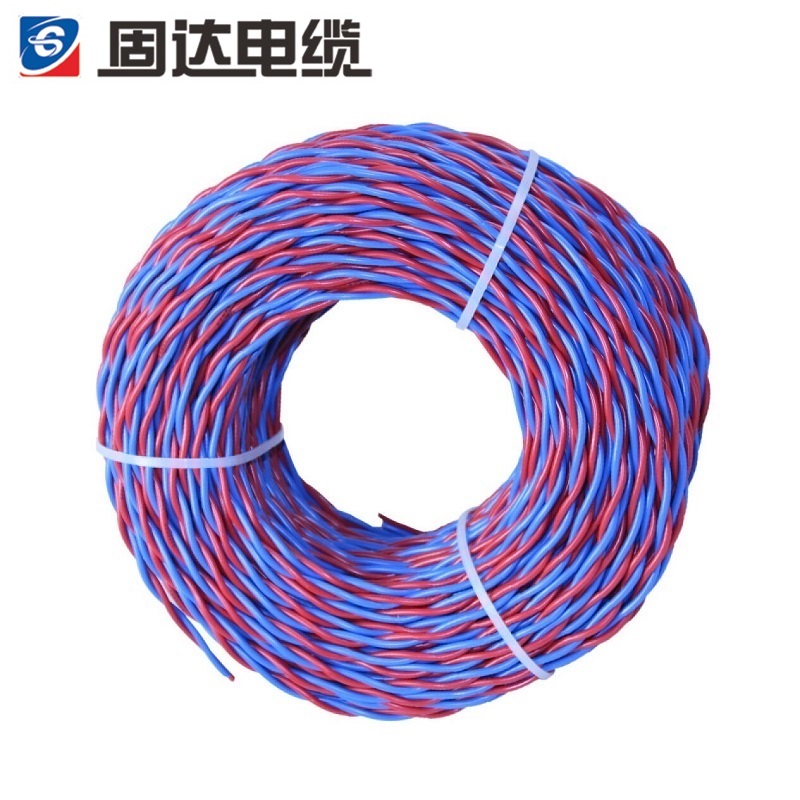 固达电缆 阻燃铜芯双绞线 ZR-RVS-300/300V-2*1 米高清大图