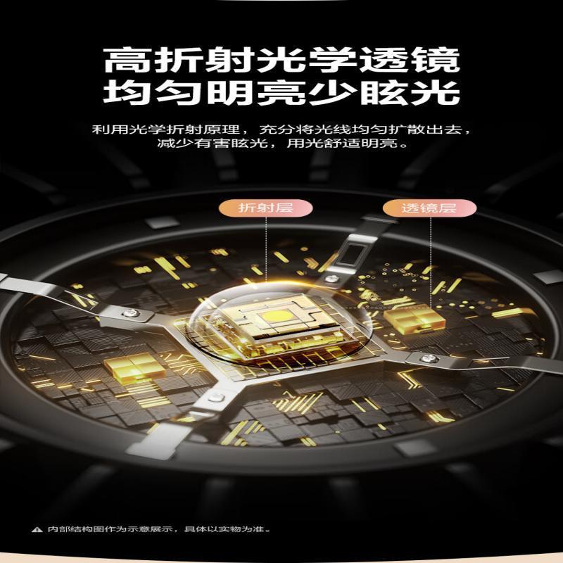 公牛(bull) MD-A048A-AS透镜模组圆形灯贴 6500K,48W (2只)