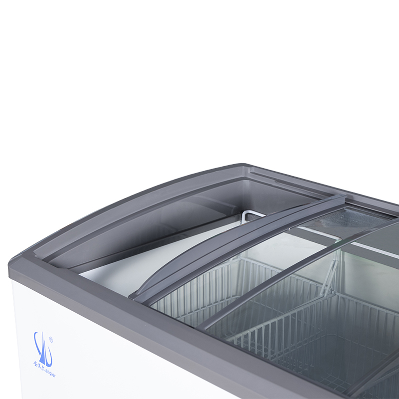 超市冰柜卧式岛柜冷柜冰箱 冷冻柜雪糕柜保鲜柜节能省电棒冰柜安淇尔