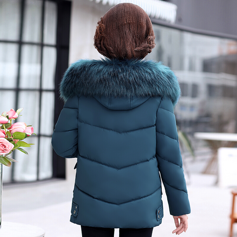 迪鲁奥diluao40岁50岁妈妈穿的羽绒妈妈冬装短款女洋气中老年女装外套