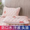 南极人夹棉枕套一对装防水枕巾单人枕头套保护枕芯套48*74c护 夹棉防水枕套48*74cm一对装 大大草莓