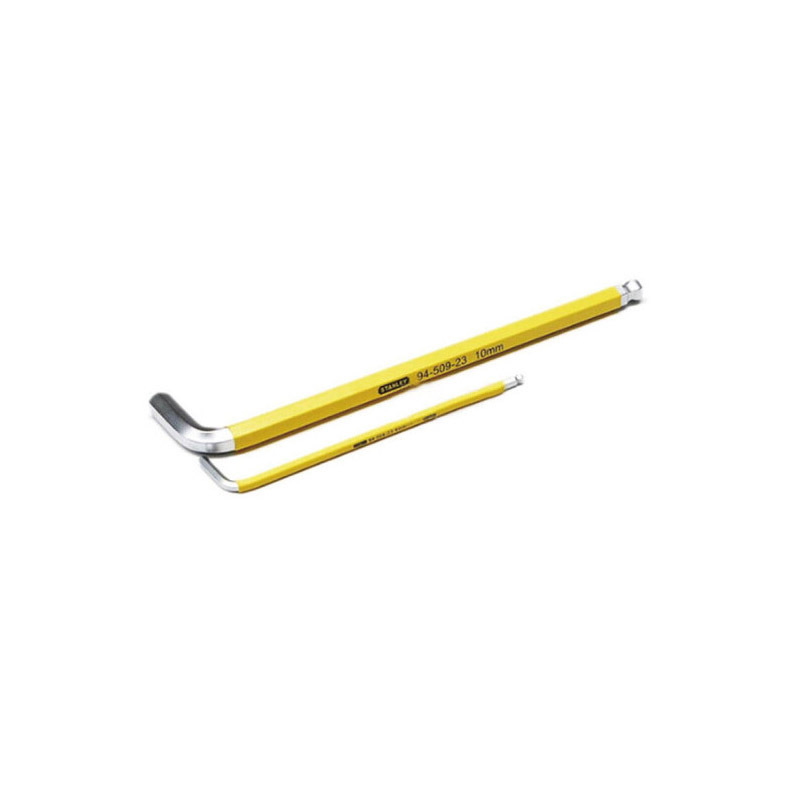 史丹利(Stanley)公制防滑加长球头内六角扳手5mm 94-505-23 货期5-10天