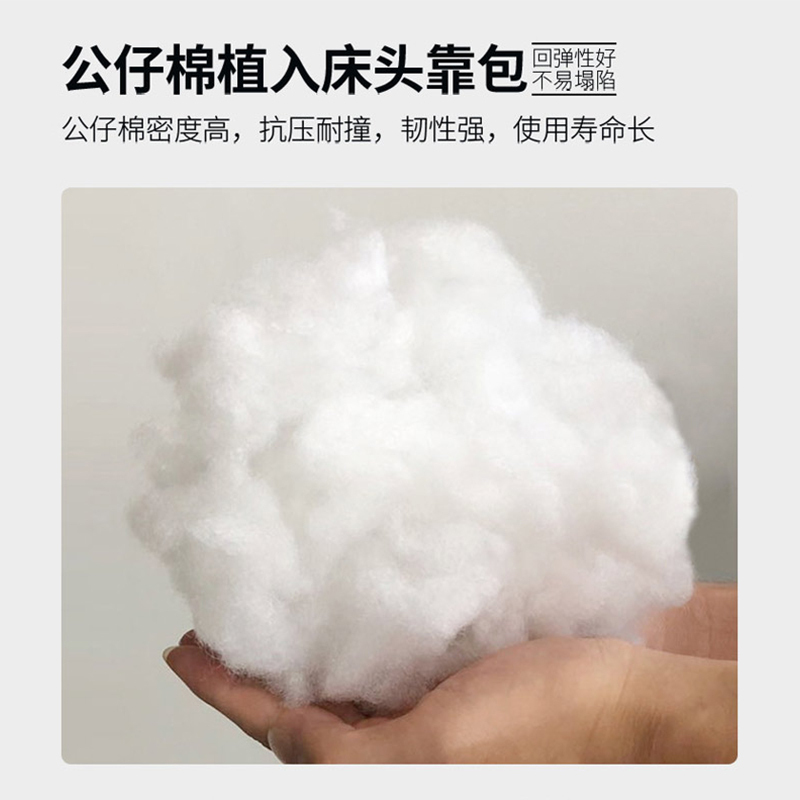 兰秀家居 北欧科技布床小户型主卧双人储物婚床1.8m经济型现代简约布艺床高清大图
