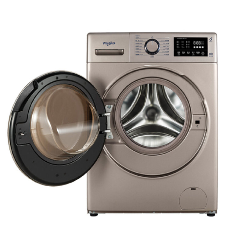 惠而浦whirlpoolwfc100624rg流沙金10公斤变频滚筒洗衣机高温除螨顽渍