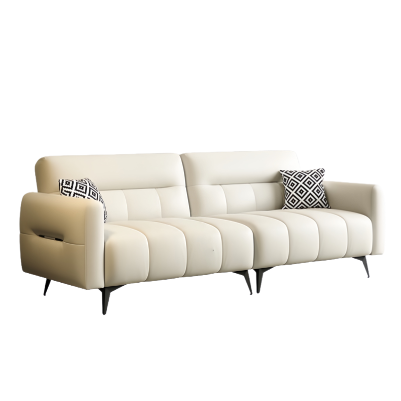 智叶舟布艺沙发四人位240*70*85cm张高清大图