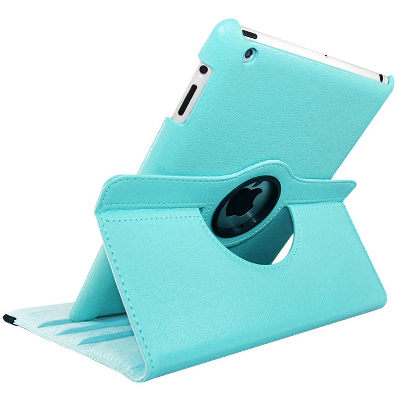 5寸皮套9.7寸智能休眠360度旋转mini2345苹果平板电脑壳简约风