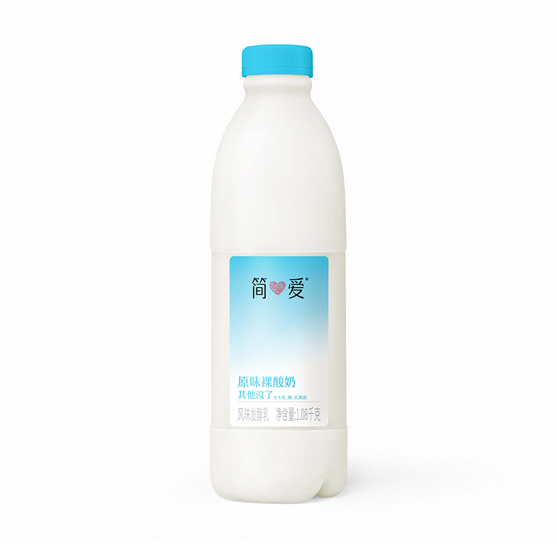 简爱原味裸酸奶(家庭装)1.08kg*3瓶(3-7天内顺丰冷链发货)高清大图
