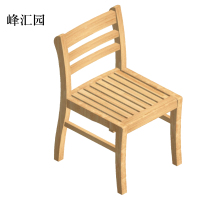 峰汇园简约休闲木椅390*390*800mm[工厂现做 7天内发货]