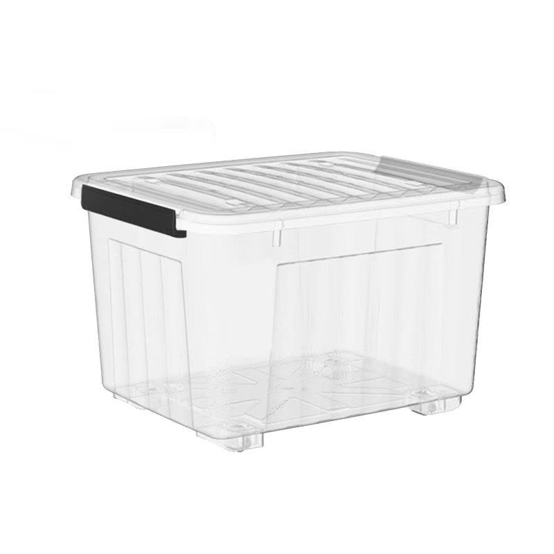 华燏 HY-XZ03 76.5*53.5*43cm 滑轮储物箱 (计价单位:个)透明图片