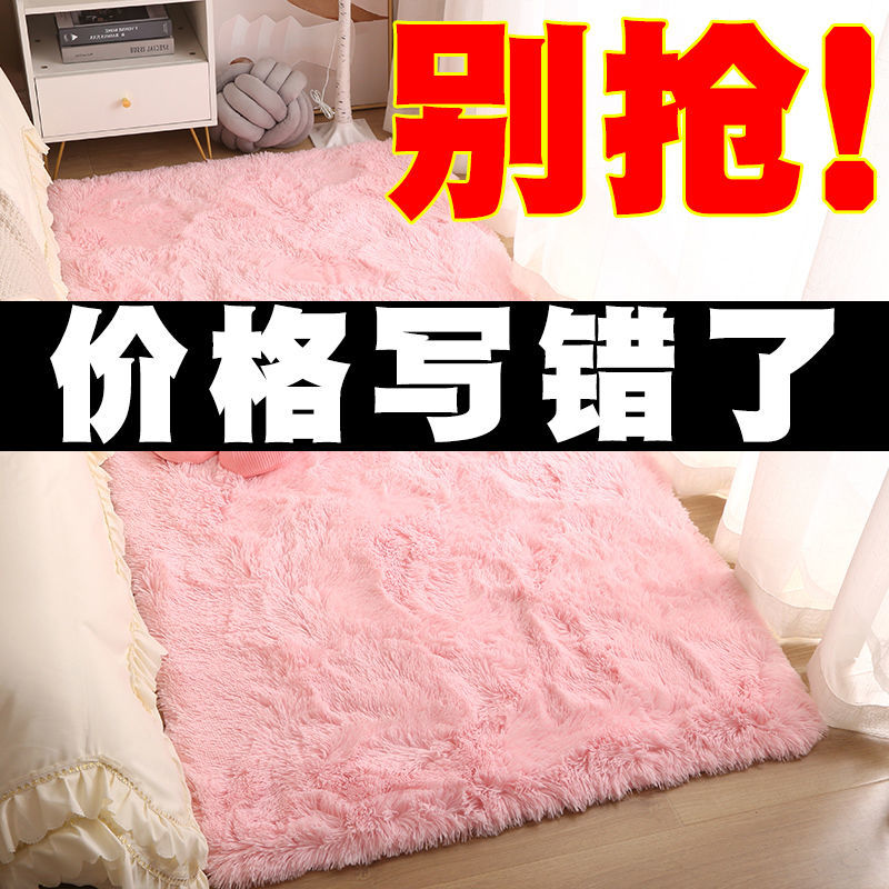 加厚地毯卧室少女耐脏房间满铺床边毯地毯榻榻米ins毯子地垫脚垫