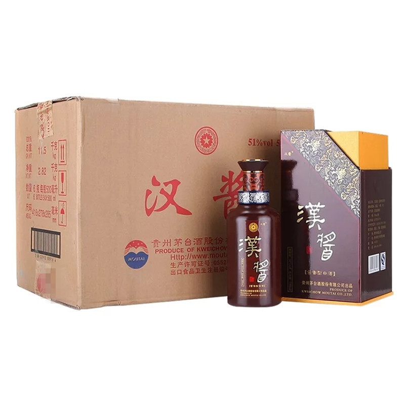 贵州茅台 酱香型白酒 汉酱酒 51度500ml*6瓶 整箱装