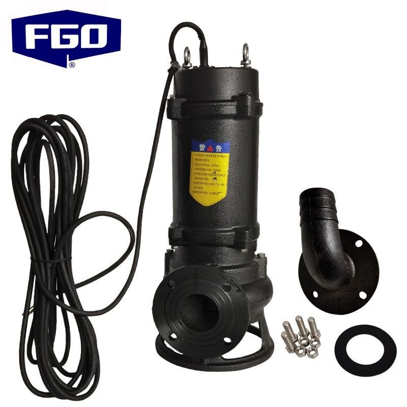 FGO 潜污泵 WQD 污水泵 220V 配水带20米+卡箍2个 65WQD15-10-1.1KW