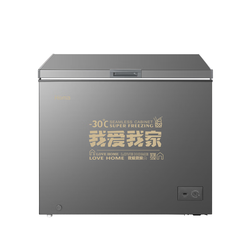 奥马(Homa)203升冷柜 冷藏冷冻卧式冷柜 一级能效 节能低噪家用商用冷柜BC/BD-203MBF客厅柜