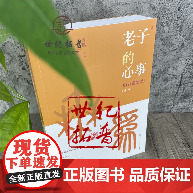 正版 老子的心事 雪煮《道德经》第二辑 雪漠 作品 中国古代哲学书 道家 宗教哲学 中国哲学 中国大百科全书出版高清大图