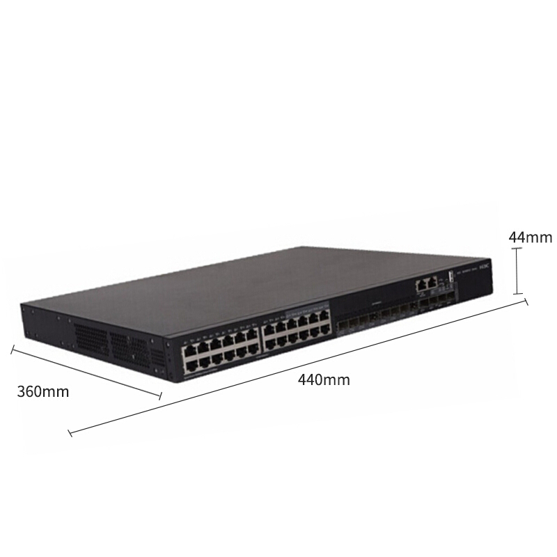 华三(H3C)LS-5500V2-28C-EI 24口千兆三层网管企业级网络核心交换机 万兆上行