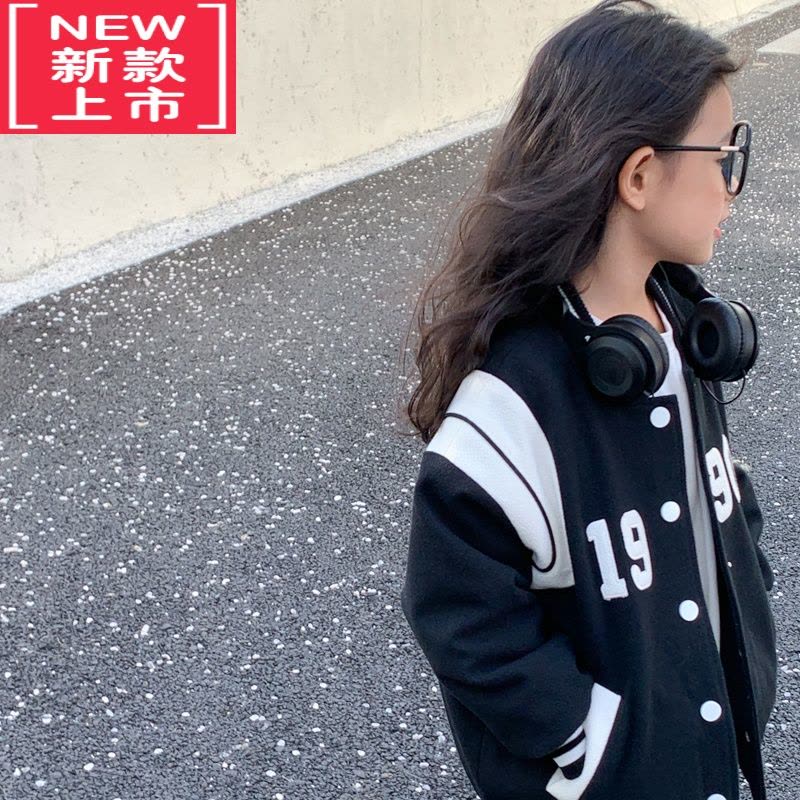 可莉允leobaby女童外套秋冬款2022新款儿童棉服呢子棒球服宝宝棉袄上衣N图片